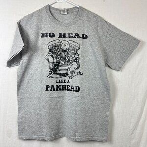 Harley Davidson Panhead Graphic T-shirt Mens L Dirty Biker Engine Knucklehead